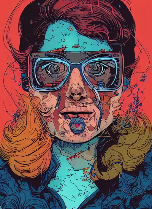 Image similar to highly detailed delirium face portrait by petros afshar, tom whalen, laurie greasley, war face by tristan eaton