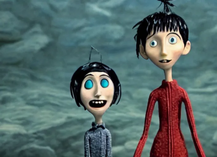 Image similar to a very high resolution image from a new movie. stop motion. coraline. directed by wes anderson