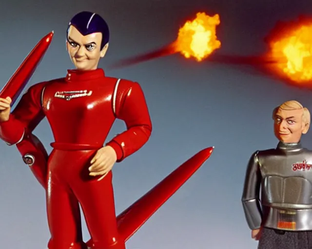 Prompt: Supermarionation, Supercar, Fireball XL5, Stingray, Thunderbirds