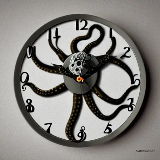 Image similar to octopus clock