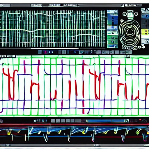 Prompt: the sound of one - hand clapping, oscilloscope wave - form