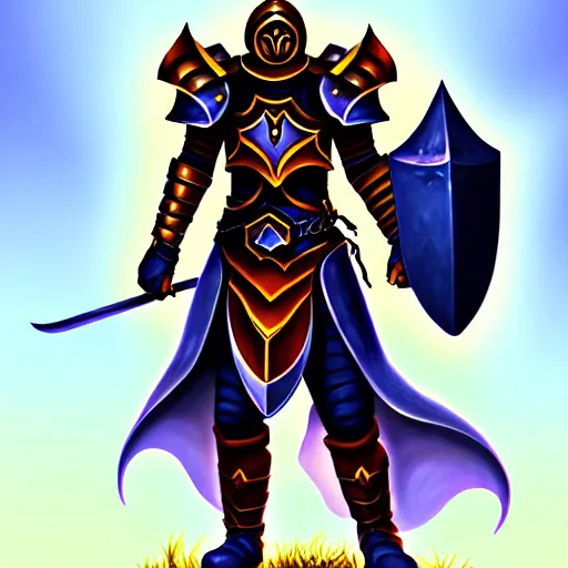 Prompt: a meoguard humanmale paladin!!, fantasy, dungeons and dragons, an ultrafine detailed painting, detailed painting