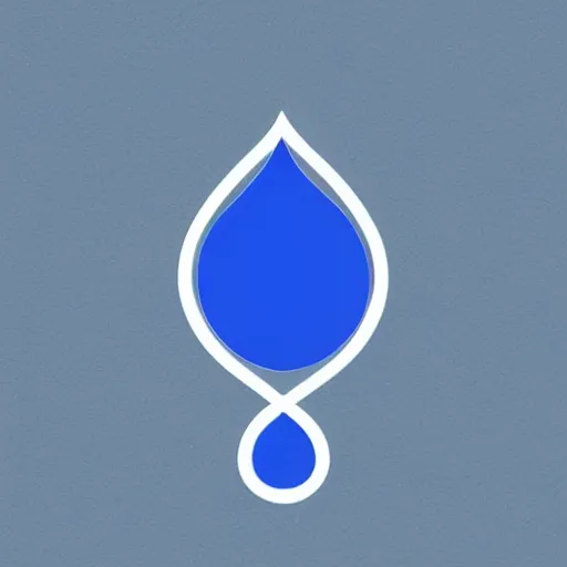 Image similar to logo of a blue drop of water with wings