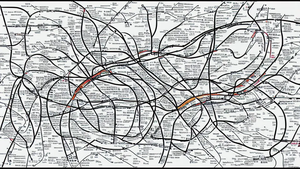 Image similar to line drawing endurable force subway map