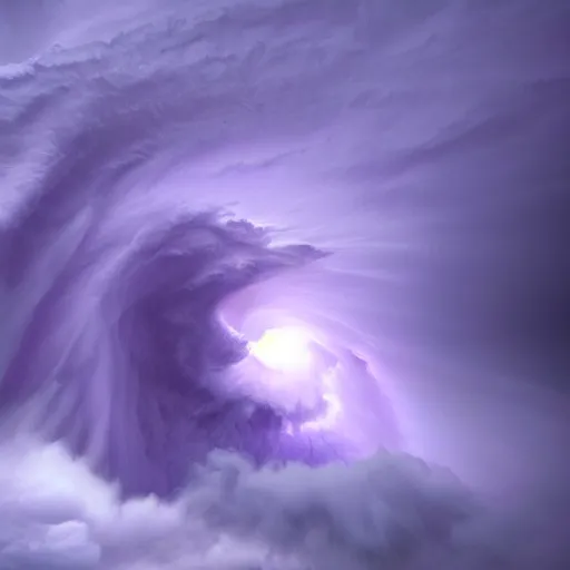 Image similar to amazing photo of the eye of the storm, purple, by marc adamus, digital art, beautiful dramatic lighting