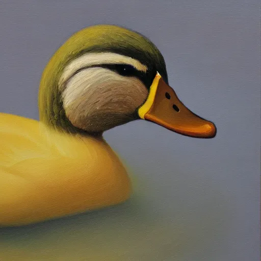 Image similar to a duck on the prowl oil painting frank mason