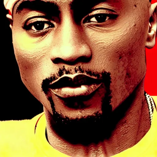 Image similar to Tupac Shakur, screenshot from a 2012s anime, anime