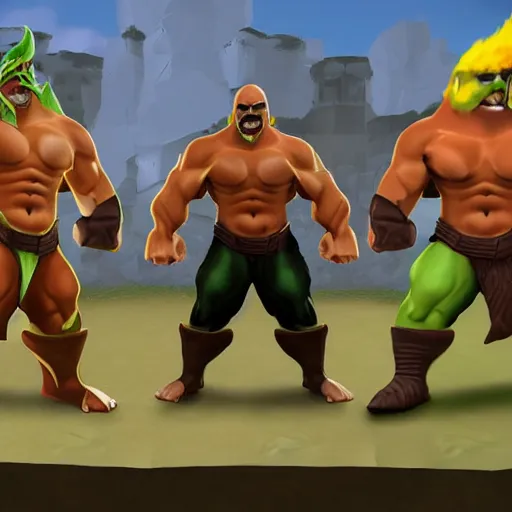 Image similar to hulk hogan in runescape