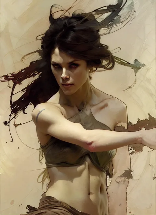 Image similar to beautiful neutral earth toned palette knife painting artwork by yoji shinkawa jeremy mann, dancer, charlie bowater and magali villeneuve and alphonse mucha, gaston bussiere, craig mullins, j. c. leyendecker, by artgerm