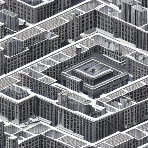 Prompt: isometric cityscapes, block city of new york, photorealism, isometric, 3 d, 3 / 4 view, octane render