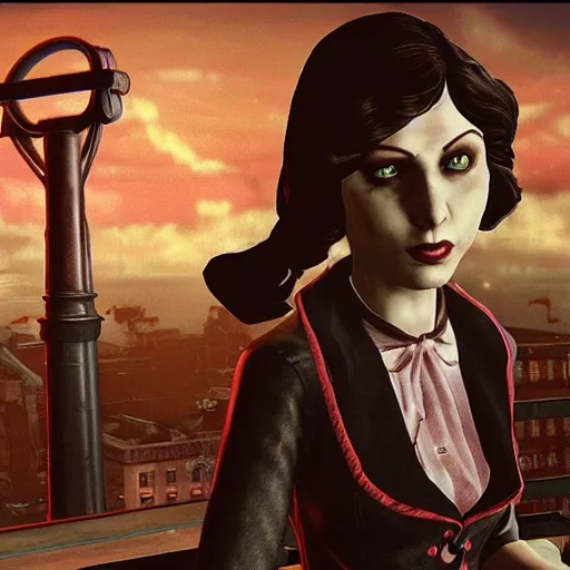 Image similar to Elizabeth, Screenshot from Bioshock Infinite