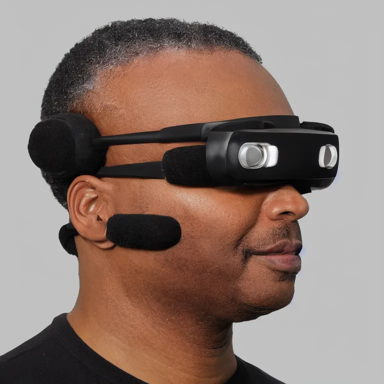 Prompt: geordi laforge earmuffs