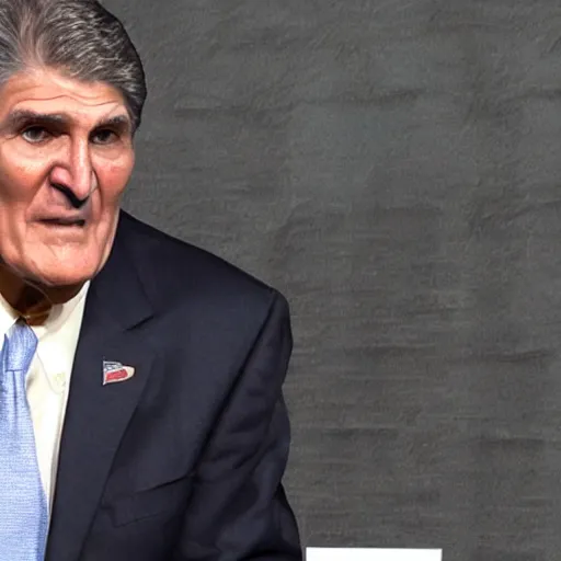 Prompt: joe manchin with a troll face
