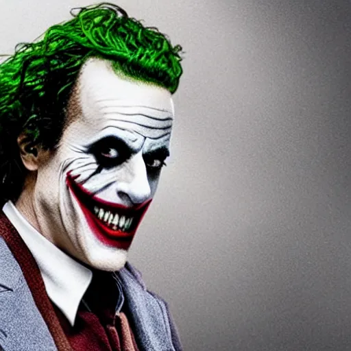 Image similar to film still of Jerry Seinfeld as joker in the new Joker movie