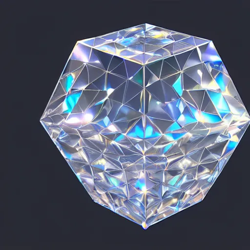 Prompt: rotating diamond shaped crystal, 3d digital art, animation sheet, pbr, volumetric lighting, diffraction