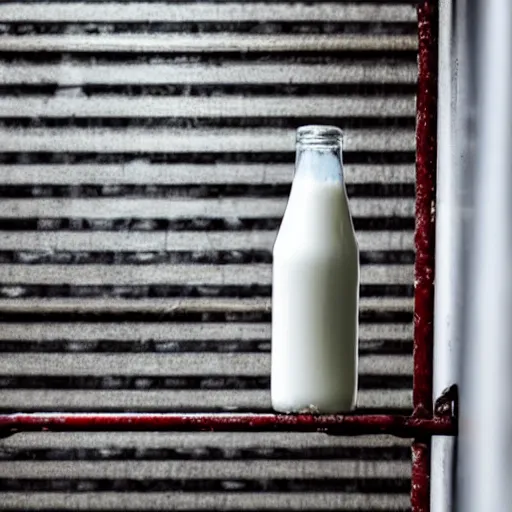 Image similar to bottle of milk inside a jail