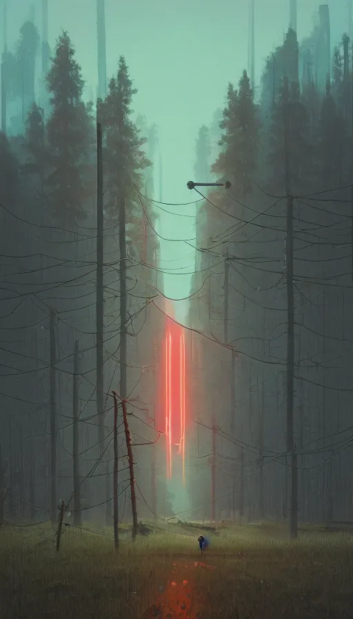 Prompt: rage, by simon stalenhag