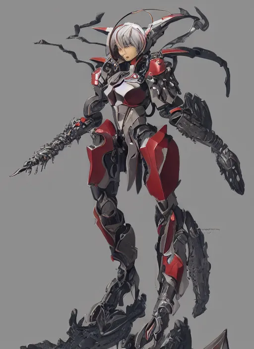 Image similar to character design game art digital 3 d girl viking evangelion cyborg armor by gaston bussiere, anna nikonova aka newmilky, greg rutkowski, yoji shinkawa, yoshitaka amano, tsutomu nihei, muira, moebius, donato giancola, riccardo federici, trending on artstation, featured on pixiv