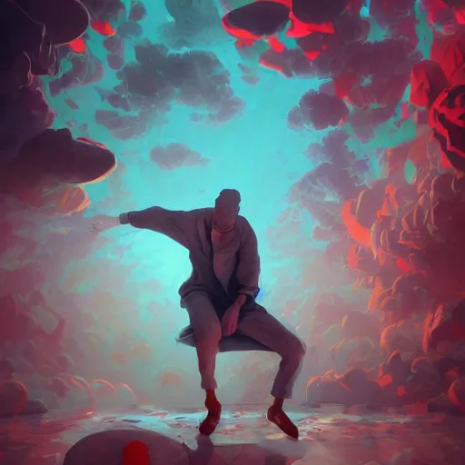 Image similar to james jean style, vfx art, unreal engine render, claymation style, colourful, volumetric light, digital painting, digital illustration, dramatic light,