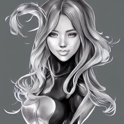 Image similar to pepper girl drawn by artgerm