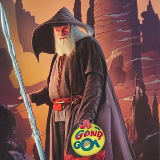 Prompt: comic book cover for'gandalf goes to mcdonalds ', art by alex ross