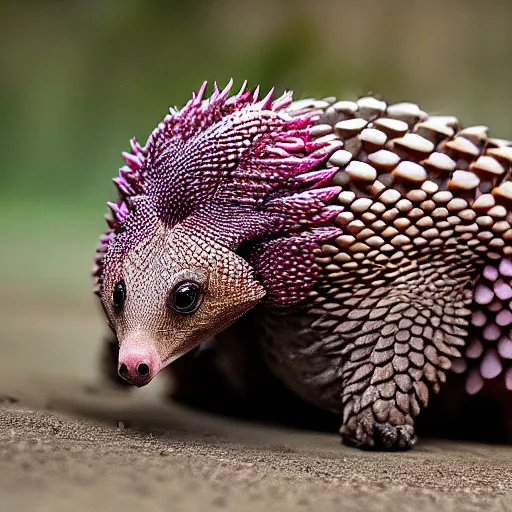 Image similar to photo of a pangolin that looks like a dragonfruit