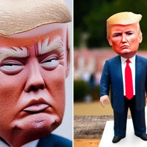 Prompt: gigachad bobblehead donald trump