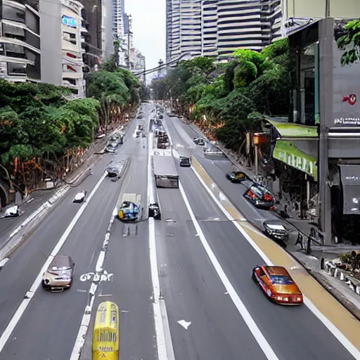 Prompt: avenida paulista, by greg girard