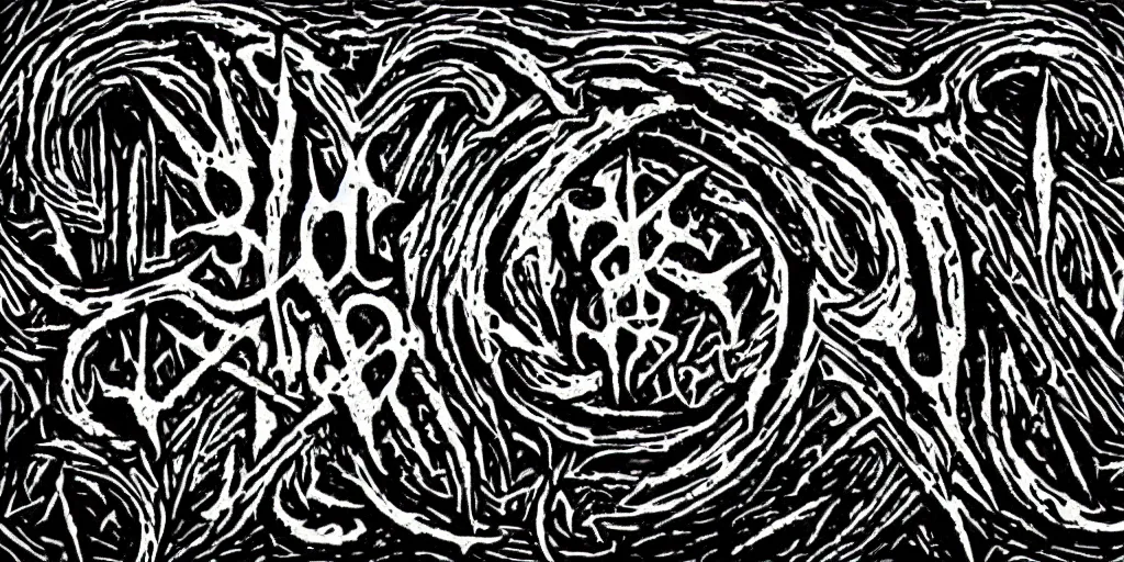 Image similar to 90s old school death metal band logo