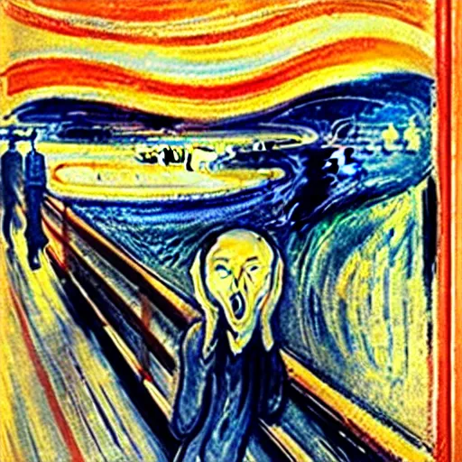 Prompt: edward munch's scream