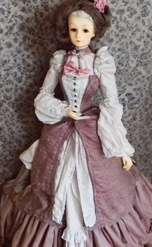 Image similar to dollfie in victorian dress