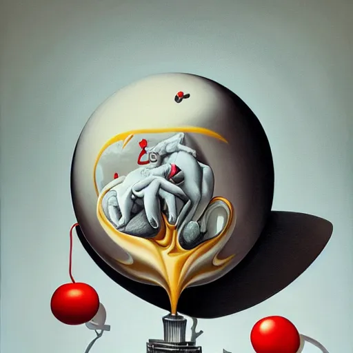 Image similar to art overload, art in excess, an ultrafine detailed painting by rafal olbinski, behance contest winner, pop surrealism, detailed painting, very detailed, minimalist, skeuomorphic, airbrush art