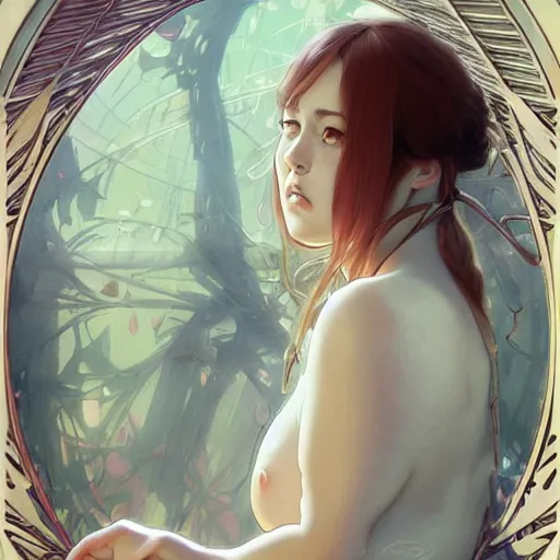 Image similar to ultra realistic illustration, skinny rebel wilson anime, intricate, elegant, highly detailed, digital painting, artstation, concept art, smooth, sharp focus, illustration, art by artgerm and greg rutkowski and alphonse mucha