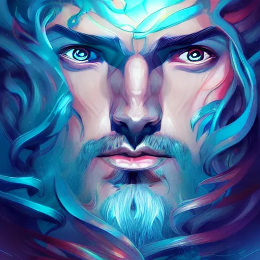 Prompt: the god poseidon, portrait, sharp focus, digital art, concept art, dynamic lighting, by emylie boivin! anna dittmann! rossdraws!