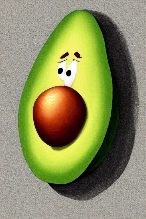 Prompt: mr potato head is an avocado, artgem, digital painting, color painting, hyperrealistic, concept art, oil painting, masterpiece, concept art, trending on deviantart, realistic and detailed face, highly detailed, high quality, 8 k, soft lighting, fancy colors, fantasy, cinematic, high coherence