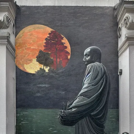 Image similar to by giovanni gabriele cantone, by winslow homer sigma 8 5 mm f / 1. 4. a beautiful street art. reality becomes illusory & observer - oriented when you study general relativity. or buddhism. or get drafted.