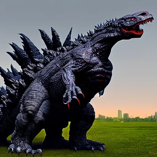 Prompt: Mutated alien Godzilla, photorealistic, 8K