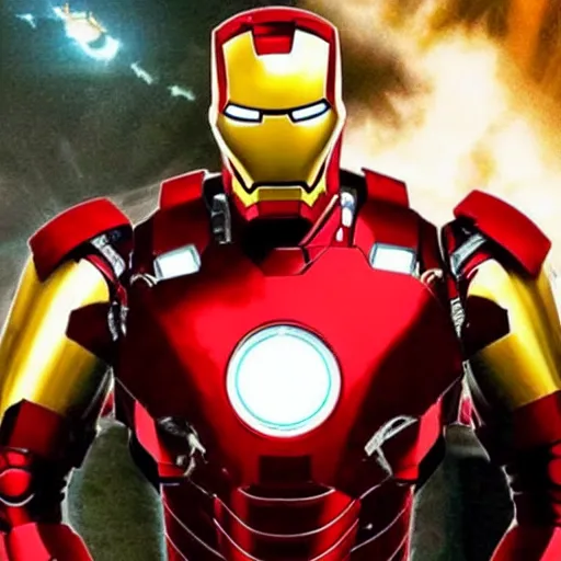 Prompt: nicholas cage as iron man