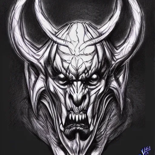 ballpoint pen art of a demon by vaxo | Stable Diffusion | OpenArt