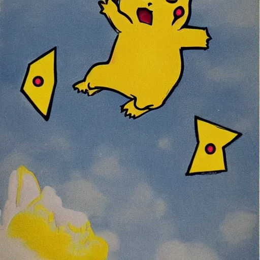 Prompt: pikachu in the style of salvador dali, - n 8