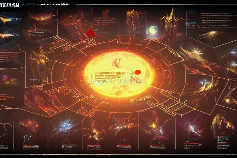 Prompt: detailed infographic poster, center aligned, depicting humanity's stats, abilities and popularity with various extraterrestrial cultures, in the style of wlop, illustration, epic, fantasy, hyper detailed, smooth, unreal engine, sharp focus, ray tracing