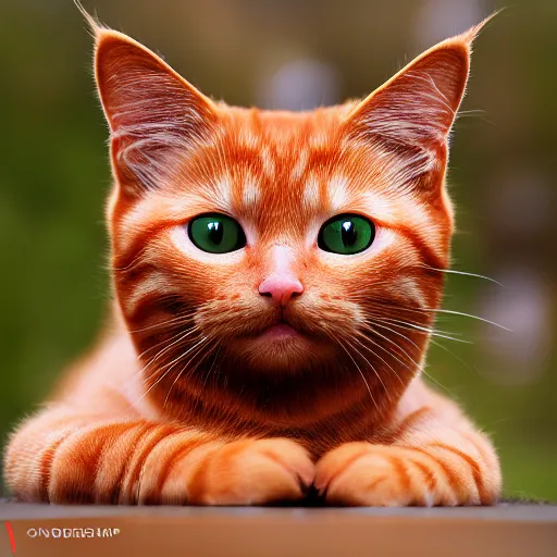 Prompt: ginger cat, Adobe Photoshop