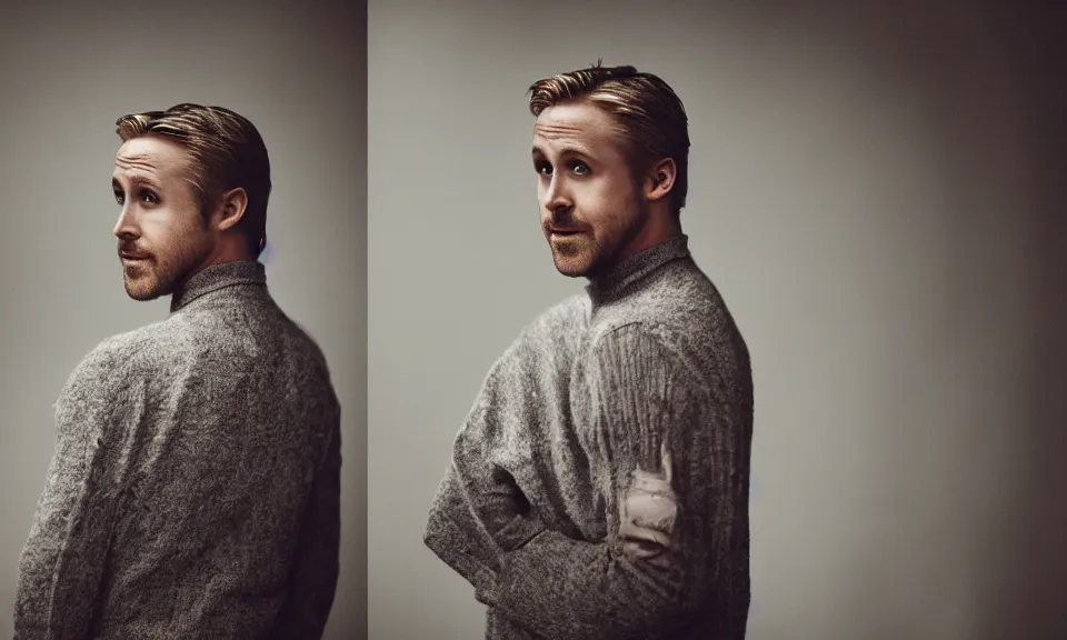 Prompt: Ryan Gosling playing Yoda, cinematic photography, portrait, 35mm f1.8
