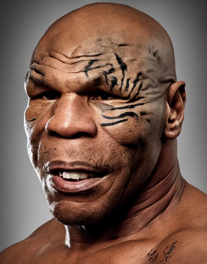 Image similar to photo portrait of Mike Tyson