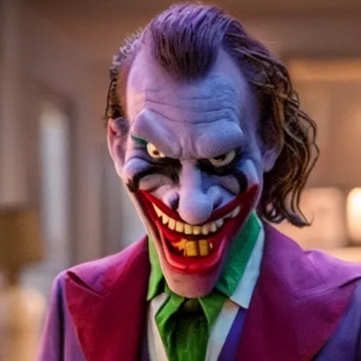 Prompt: film still of Waluigi as joker in the new Joker movie