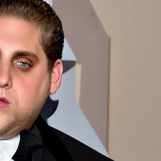 Prompt: jonah hill stuck inside of a hill