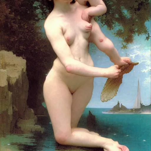 Image similar to mermaid, bouguereau