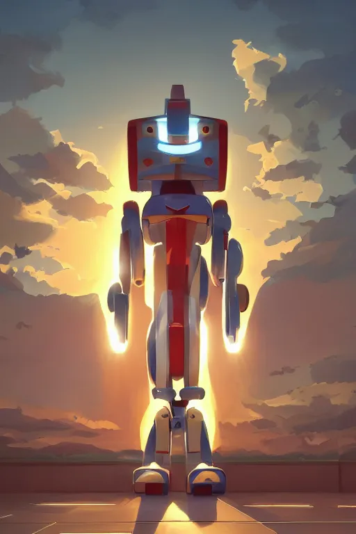 Image similar to metabots medabots medarotto medarot robot minimalist comics, behance hd by jesper ejsing, by rhads, makoto shinkai and lois van baarle, ilya kuvshinov, rossdraws global illumination ray tracing hdr radiating a glowing aura