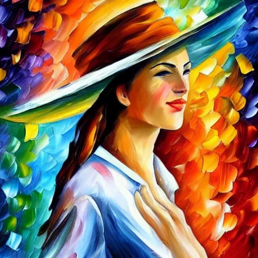 Image similar to a character by Leonid Afremov