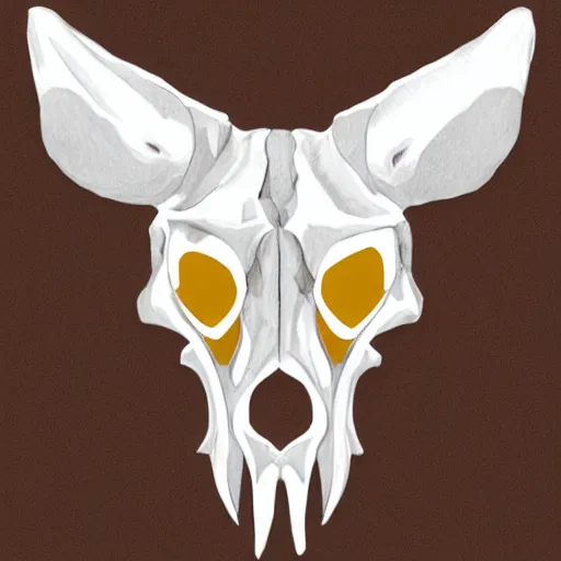 Prompt: jackal skull